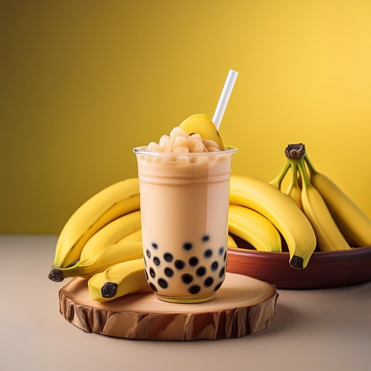 طرز تهیه بابل تی موز (Banana Bubble Tea) | رسپی تخصصی برای کافی شاپ ها