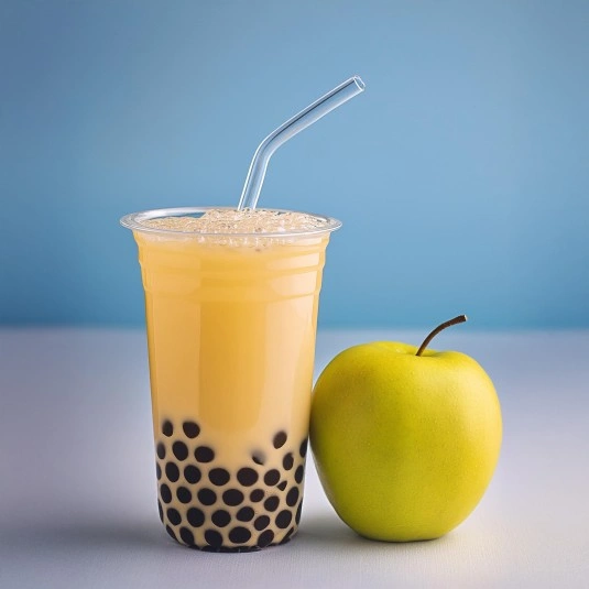 طرز تهیه بابل تی سيب زرد | رسپی استاندارد کافه ای