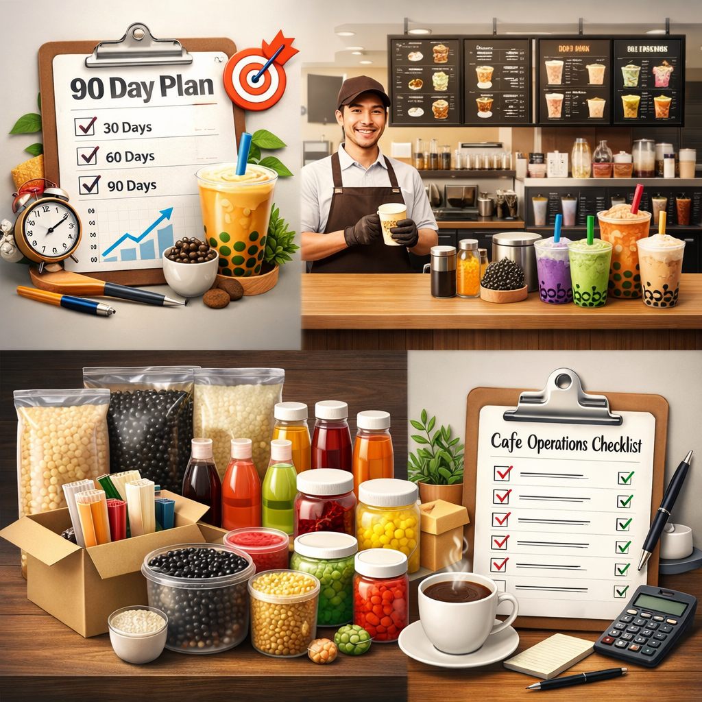 نقشه راه تبدیل یک کافی شاپ معمولی به بابل تی شاپ حرفه ای در ۹۰ روز